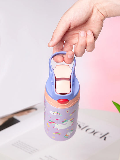 350ml Cartoon Insulated Cup Animal Pattern Stainless Steel Thermos Cup Christmas Vacuum Flasks Water Bottle Xmas Gift Cup