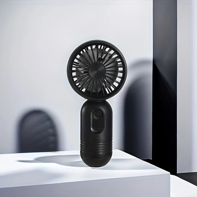 USB Mini Rechargeable Portable Fan with 3 Speeds, Handheld Fan for Gift Choice, Perfect For Office, Outdoor, Travel, Camping