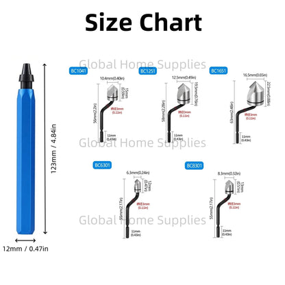 Deburring Trimming Tools RB1000 with Countersunk Chamfer Cutter BC6301/BC8301/BC1041/BC1651 Hand Carving Sharpen Trimmer