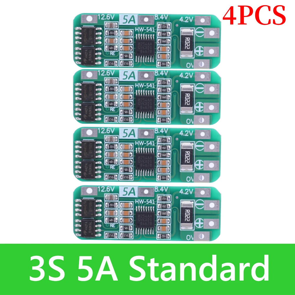 BMS 3S/4S 5A 10A 20A 25A 40A 60A Płytka zabezpieczająca ładowarkę do akumulatorów litowo-jonowych 18650 do wiertarki 12 V z funkcją wzmocnienia/balansu