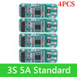 BMS 3S/4S 5A 10A 20A 25A 40A 60A Płytka zabezpieczająca ładowarkę do akumulatorów litowo-jonowych 18650 do wiertarki 12 V z funkcją wzmocnienia/balansu