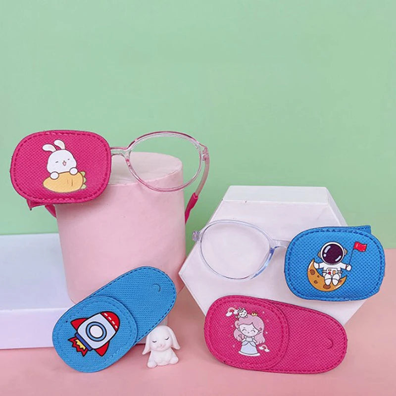 【6Pcs/set Children Health Care Kids Occlusion Medical Lazy Eye Patch Eyeshade For Kids Strabismus Vision Care Kit】