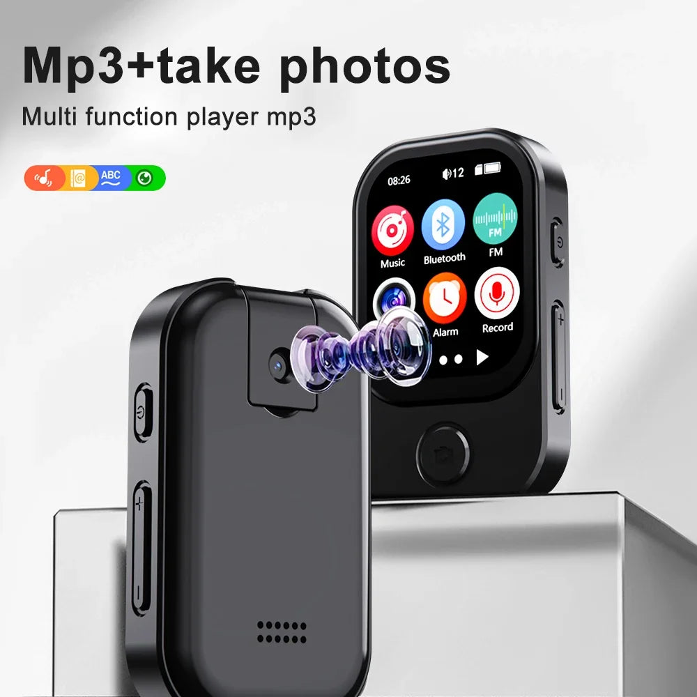 MP3 Player HiFi 2026 New Bluetooth 5.3 Sports Sound Music Walkman with Camera for Photos Built-in FM Radio Voice Recorder