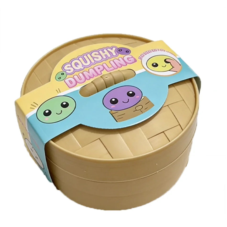 Dumpling Pressure Dumpling Squishies Cute Colorful Bun Toy Slow Rising Stress Relief Fidget Toy for Kids Adults Anti-Anxiety Toy