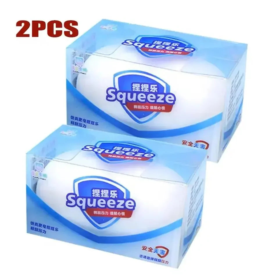 **ASMR Crunchy Soap Ball Squishy Stress Ball Filled Soft Squeeze Fidget Toy Anti-Stress Anxiety Relief Hand Decompression Toy