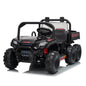 24V 4WD All-Terrain Kids Ride On Dump Truck Parental Remote Control 3 Speeds 2-Seater Off-Road Toy Car For Boys Girls