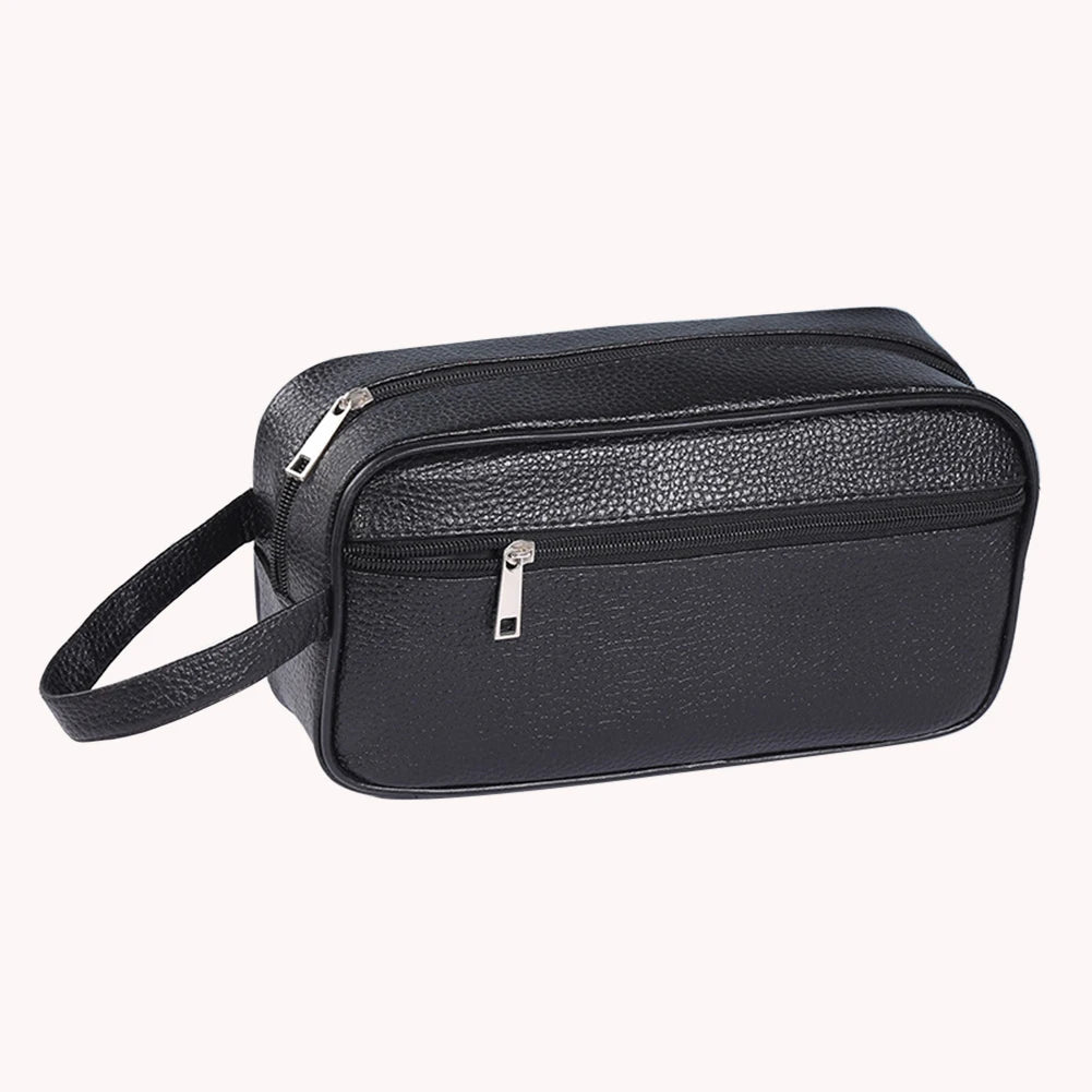 Men Wallets Retro PU Leather Business Handbags Vintage Wristlet Bag Mobile Phone Storage Coin Purse Fashion Woman Coametics Bag