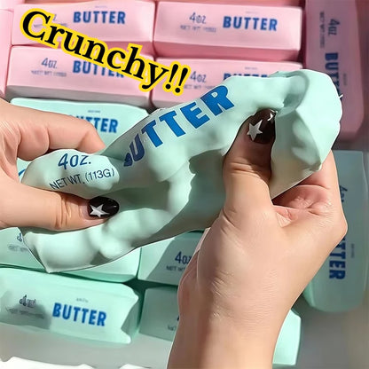 Crunchy Butter Stick Squishy Stress Ball Fidget Toy Crunchy Squishies Squeeze Toy ASMR Anti Stress Release Hand Relax Gift Toys