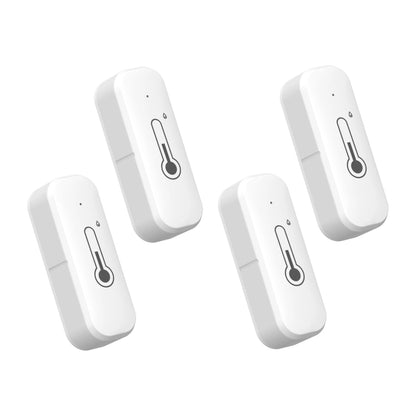 Tuya Temperature and Humidity Sensor, WiFi and Bluetooth Connectivity, Monitors Temperature Changes, Ideal for Smart Homes