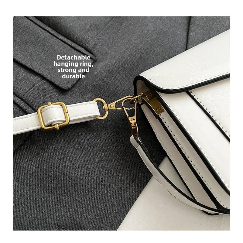 2026 New Niche Solid Color Small Square Bag Premium Texture Simple Versatile Multi-compartment Shoulder Crossbody Bag Fashion