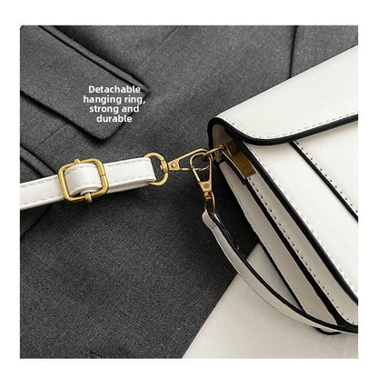 2026 New Niche Solid Color Small Square Bag Premium Texture Simple Versatile Multi-compartment Shoulder Crossbody Bag Fashion