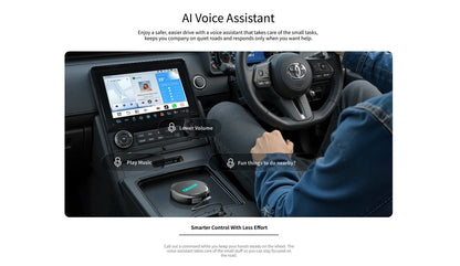 Ottocast OttoAibox P3 Pro AI Box Wireless CarPlay Android Auto QCM 6225 HDMI YouTube Netflix Video for Benz VW Ford Toyota