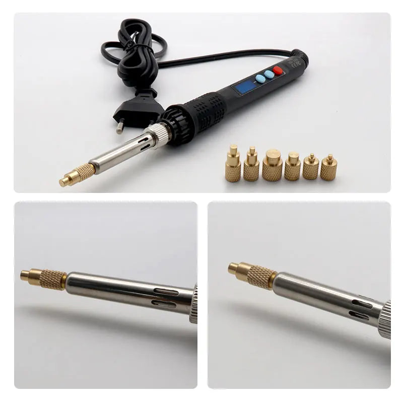 90W LED 936 Soldering iron adjust temperature With M2 M2.5 M3 M4 M5 M6 M8 Hot Melt Nuts Embedding tool For 3D Printer Parts