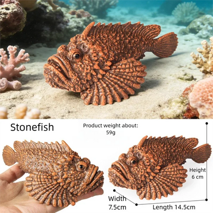 Realistic Marine Animal Figurine Deep Sea Creature Model Ocean Fish Figures Blobfish Collection Kids Toy Boy Girl Gift Ornament