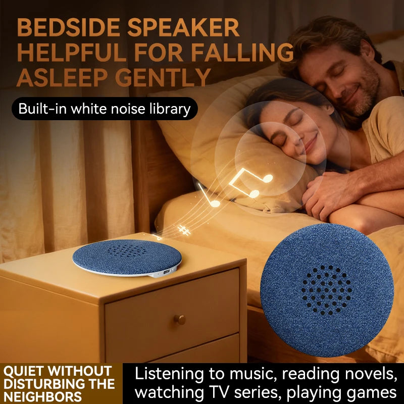 Mini Sleeping Bluetooth 5.3 Speaker Under Pillow Sound Machine With White Noise HiFi Stereo Audio Soundbar MP3 Music Player New