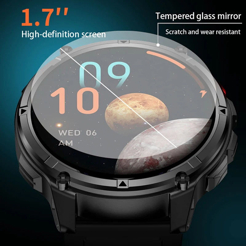Military T-Rex 3 GPS Waterproof Smart Watch 1.46"HD AMOLED Built-in 6 Frequency Satellite Outdoors Sports Fitness Smart Bracelet