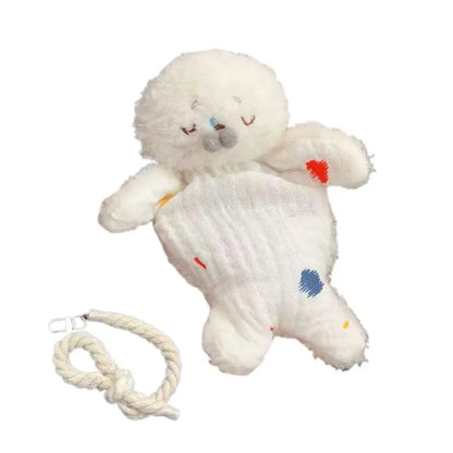 Stress Relief Plush Toy Cute Seal Bean Bag With Hanging Rope Funny Sensory For Stress Relief & Kids