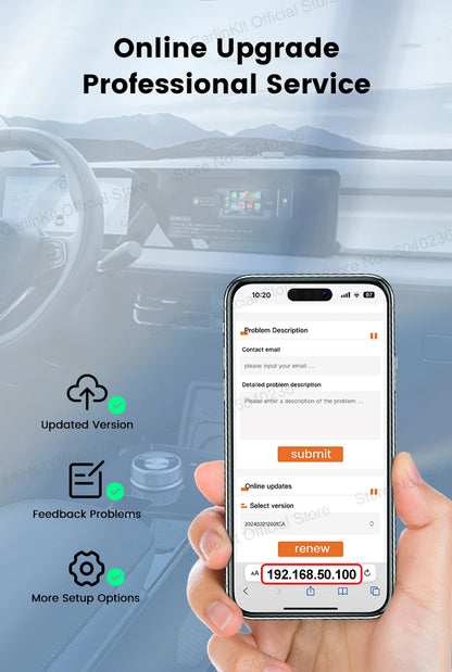 Mini 5 Pro CarlinKit 5.0 Wireless CarPlay Dongle Wireless Android Auto Adapter AI Smart Box Car Intelligent Systems For OEM Car