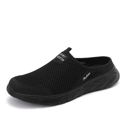 MAEDEF Summer Outdoor High Quality Anti-slip Men Leisure Shoes New 2024 Mesh Breathable Soft Comfortable  Flat-bottomed Slippers