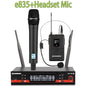 SENNESAI Ew100g3 Professional Dual Wireless Microphone Stage Performance 2 Channels 600-699MHz UHF Karaoke Metal Handheld