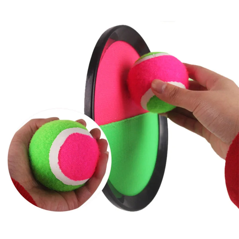 Throwing and catching adhesive target ball set beach toy family backyard outdoor game lawn children's toy