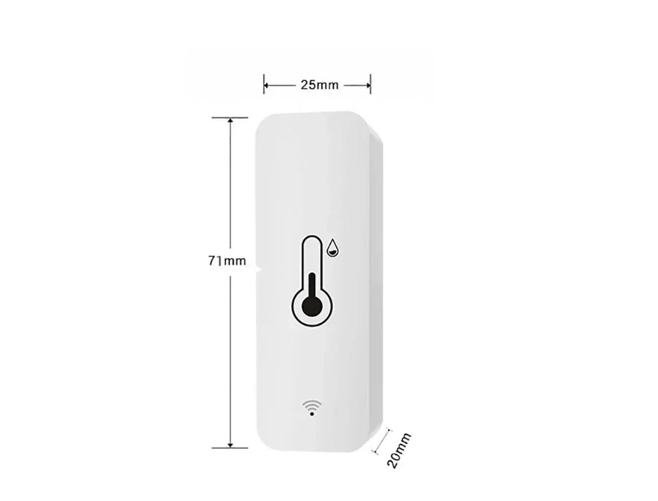 Tuya Zigbee WiFi Temperature And Humidity Sensor APP Remote Monitor For Smart Home var SmartLife WorkWith Alexa Google Assistant