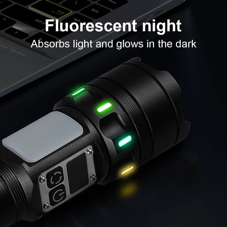 NEW 89000000LM Ultra Bright LED Flashlight Most Powerful Torch Light Rechargeable Portable Lamp With Magnet  For Camping Lantern