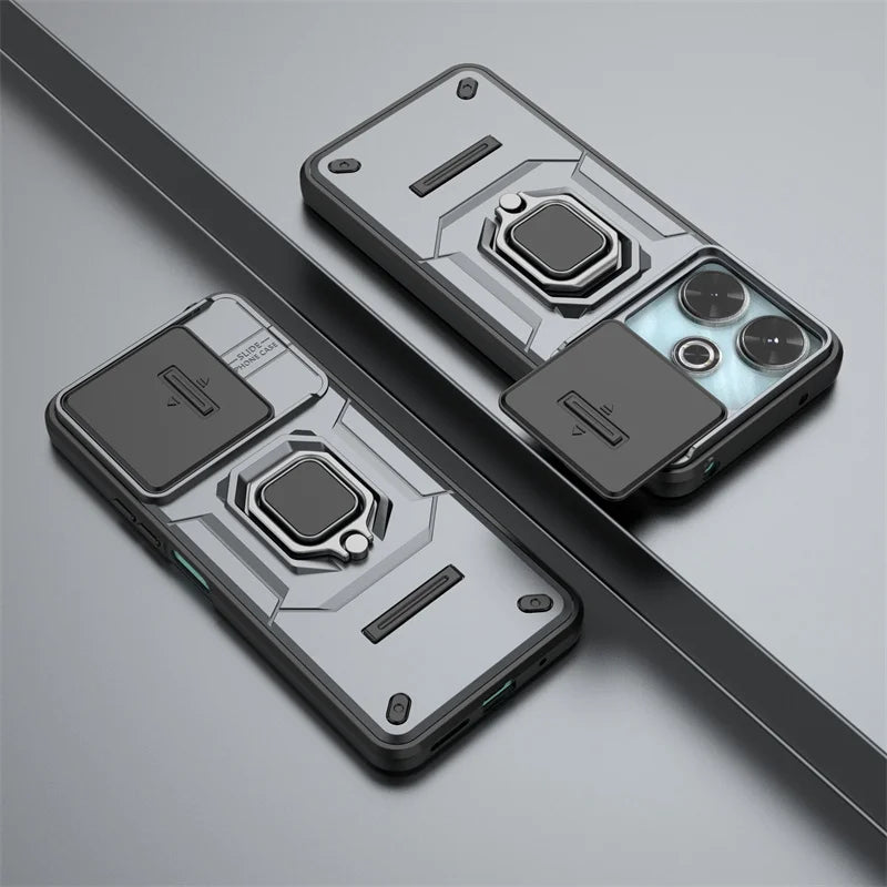 Armor Shockproof Case For Xiaomi Redmi 13 4G Redmi 13C 5G Protective Cover Ring Magnetic Holder Coque Fundas Capa