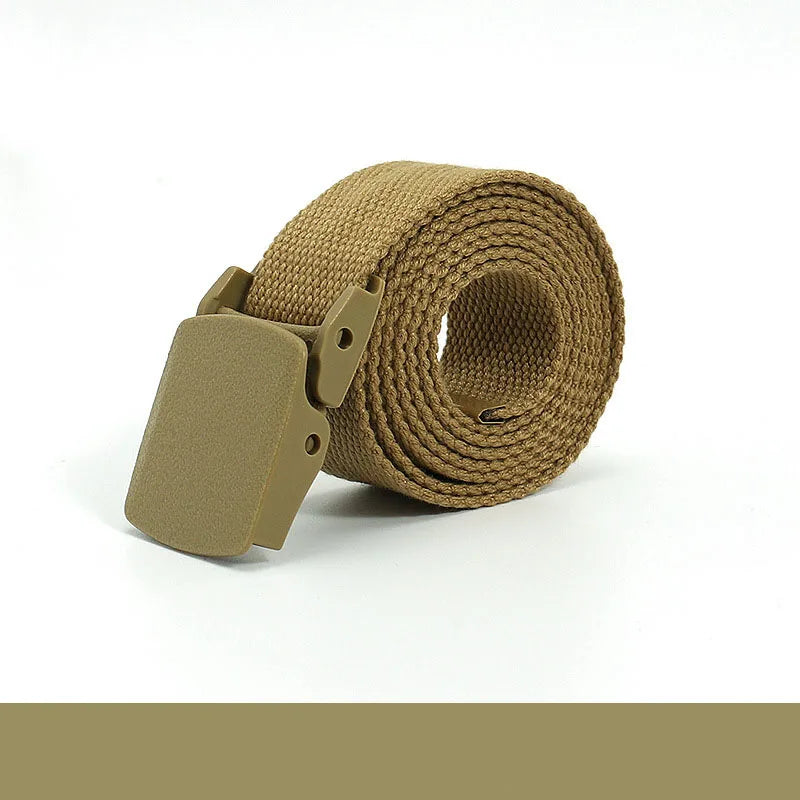 Colorful Canvas Tactical Belt Unisex Fashion Casual Luxury Trend Jeans Accessories Youth Nylon Girdle Cute Kids Hunting Belt