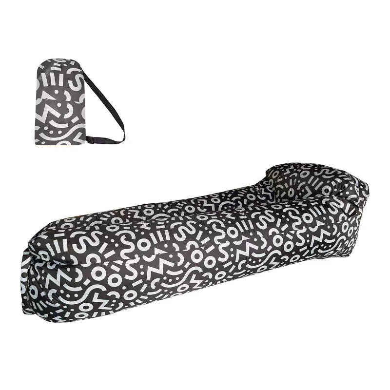 Portable Air Sofa Bed Inflatable Sofa Outdoor Inflatable Bed Outdoor Beach Bed Lazy Inflatable Camping Music Festival Rest Sofa