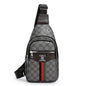 2025Men's Casual Messenger Bag Multi-Pocket Crossbody Shoulder Bag Lightweight Chest Bag with Port & Earphone Hole