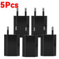1-5Pcs Universal 5V 1A EU Plug USB Home Travel Mobile Phone Charger For Samsung Xiaomi Redmi  Huawei Charger Power Wall Adapter