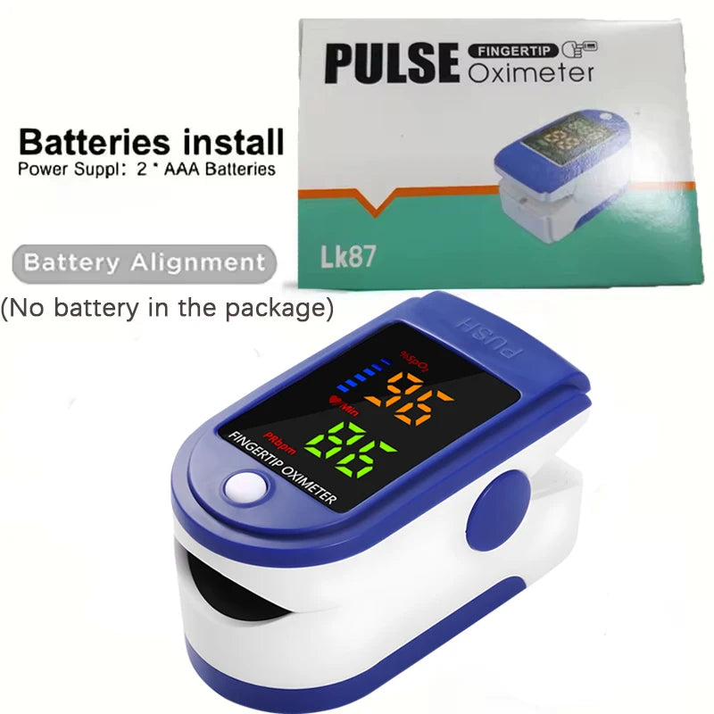Household Medical Digital Ear Thermometer Baby Adult Fever Thermometer, Finger Pulse Oximeter Portable Health Monitoring Device