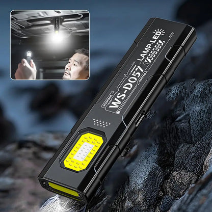 Keychain Flashlight USB-C Rechargeable 400mAh 550 Lumens Multifunctional Lighting Durable Mini Auto Repair Hat Clip Work Light