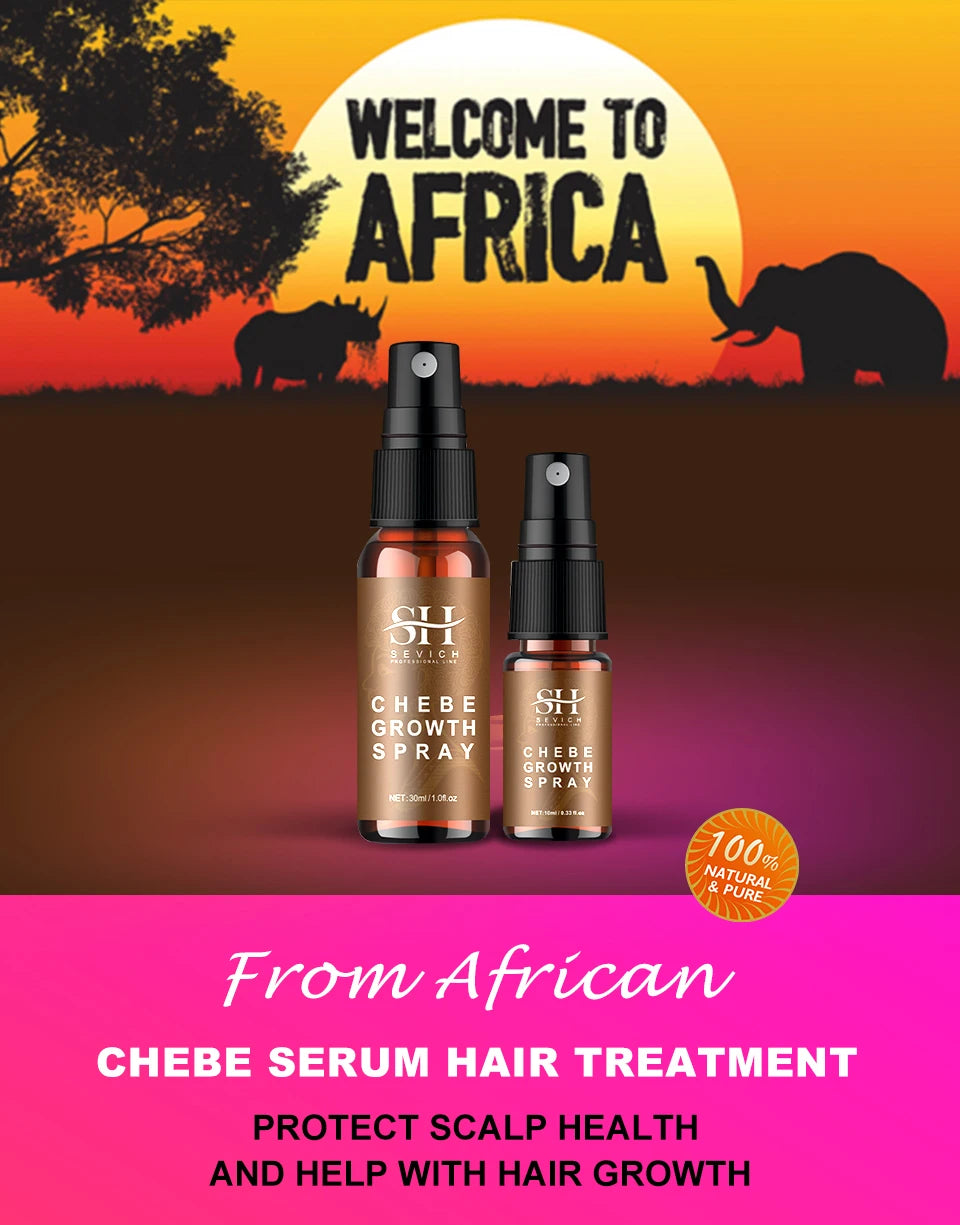 10ml Chebe Spray Fast Hair Growth Oil Hair Loss Treatment Traction Alopecia Spray Repair Damage Anti Hair Break Hair Care Spray