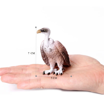 Hand Painted Simulation Bird Model Figures Toucan Peacock Owl Flamingo, Early Cognition Toy Cake Decoration For Children