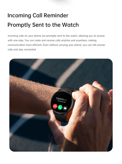 LIGE Nowy 1,38-calowy Smartwatch Zdrowotny Damski Połączenia Bluetooth Smartwatch Męski Monitorowanie Tętna Bransoletka Sportowa Odtwarzacz Muzyki 2026