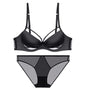 섹시 Push Up Bra Victoria Style - Wireless Slimming Lingerie Large Breasts, French Thin Tapered Bralette Anti Sag T-Shirt Bra