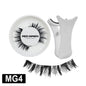 5 Magnets Glue Free Magnetic Lashes 3D Fluffy Faux Mink False Eyelashes With Mirror Case & Applicator