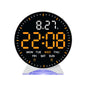 Digital Alarm Clock Week Date Second Hand Display Mood Light Dual Alarm Auto Dimmable Snooze Table Clock 12/24H DST LED Clock