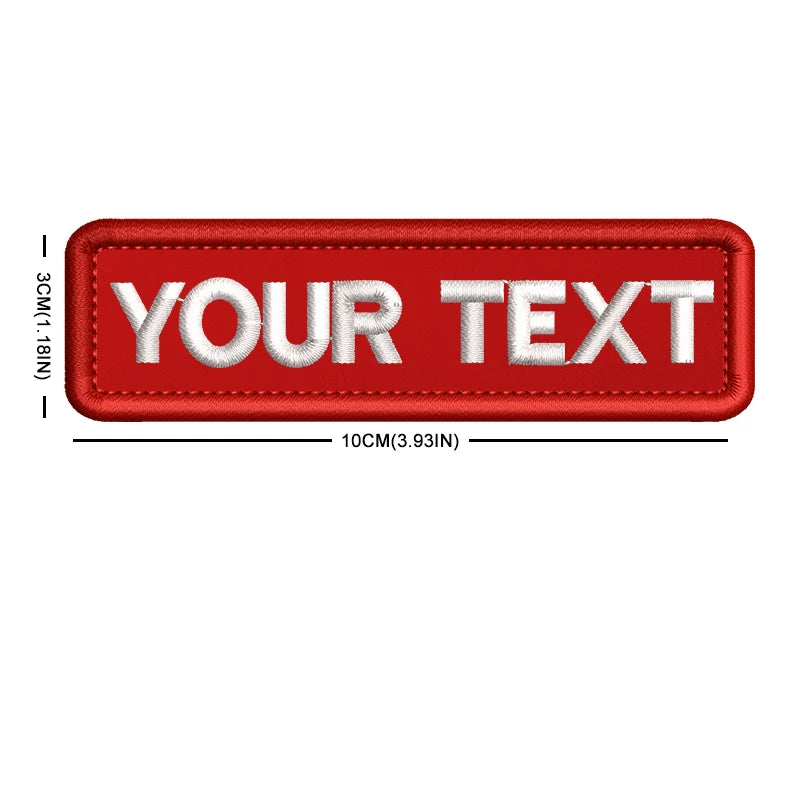Custom Name Patch Color Matches Personalized Patches Embroidered Military Tactical Badge Stripes Emblems for Backpack Jacket