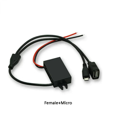 12V 24V 36V 48V Buck 5V 3A Charging Converter DC-DC Step Down Converter for Battery With Multi Types USB Jack Female USB
