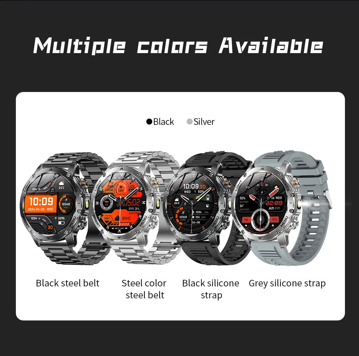 LIGE 2026 New Ultra Military Grade 1000mAh Battery Smart Watch For Men IP68 Waterproof Sports Fitness Bluetooth Call Smartwatch