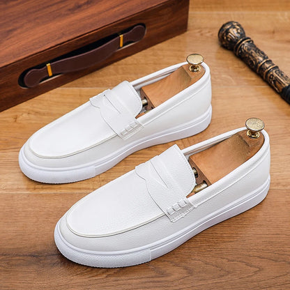 Anti-Tired Slip on Loafers Quick Slip on Construction, Breathable Lining Resist Moisture, Flexible Sole for Smooth Comfort Steps