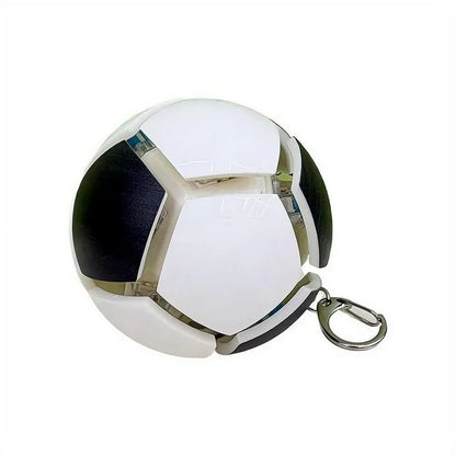 Mini Football Stress Relief Keychain Printed With Multiple Countries Flags Squeeze Sensory Toy Pocket Soccer Gift With Key Clip