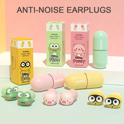 Cartoon Earplugs Soundproof Sleeping Ear Plugs Noise Reduction Ear Plug Special Mute Soft Slow Rebound Anti Snore Ear Protector