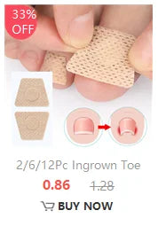 2/6/12Pc Ingrown Toenail Toe Correction Stickers Nail Art Foot Patches Feet Care Paronychia Treatment Recover Pedicure Foot Tool