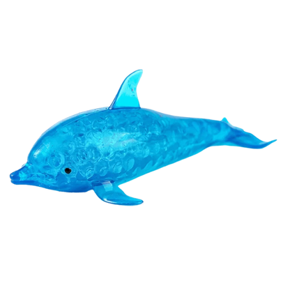 Durable TPR Shark Stress Balls Blue Soft Stretchy Stress Squish Ball Stretchy Dolphin Squeeze Ball Adults