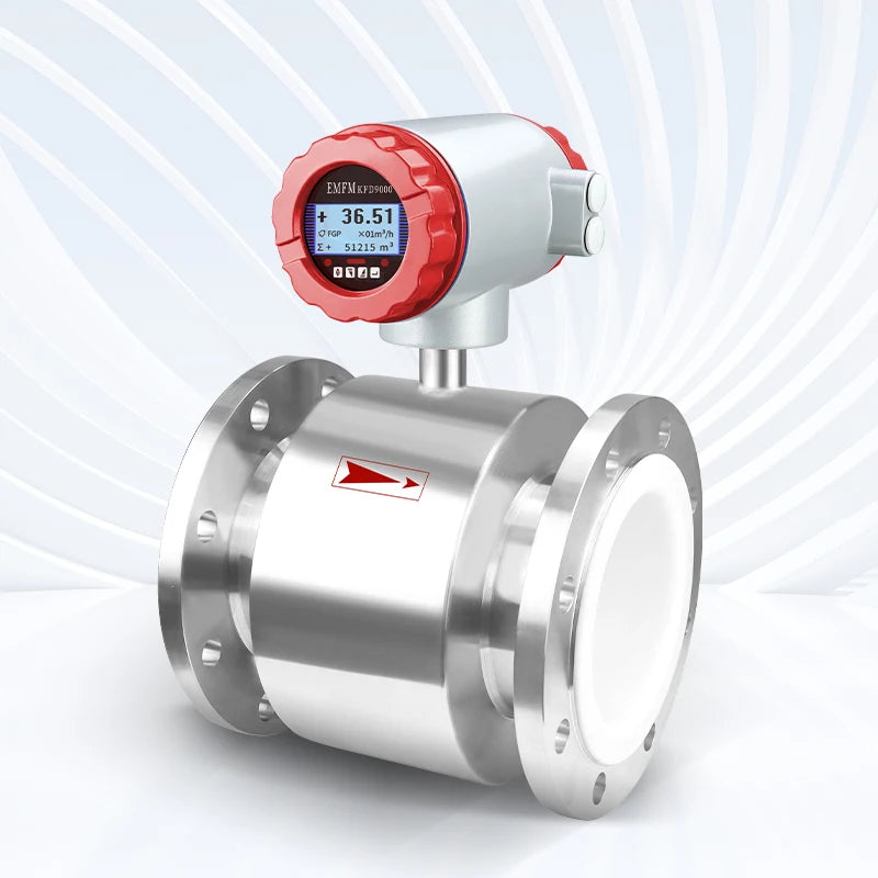 Digital Electromagnetic Flow Meter with LCD Display  for DN15 to DN300 Pipes  Pulse and 4-20mA Output