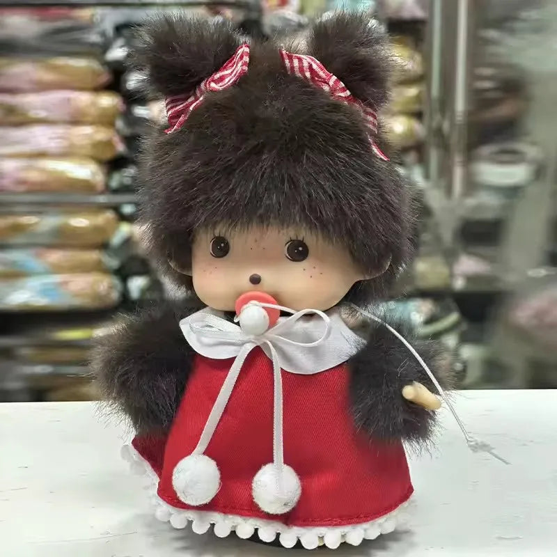 15cm Kid's DIY Monkey Cute Kawaii Plush Doll Soft Super School Bag Pendant Keychain Stuffed Animal Movie Doll Birthday Gift